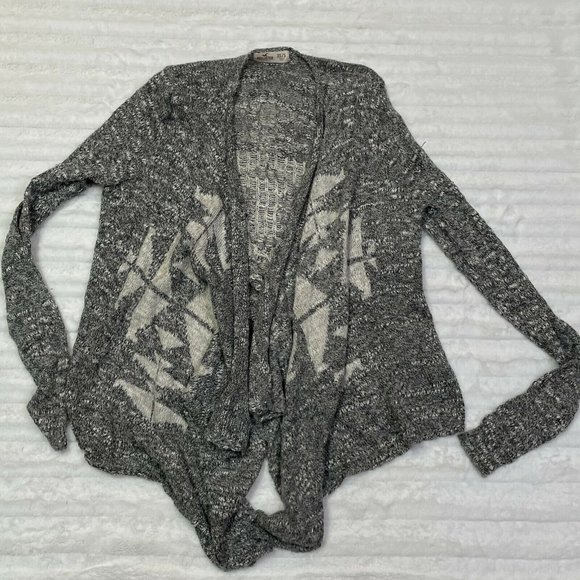 Hollister Women's Gray Waterfall Open Front Cardigan‎ Sweater Size Xsmall Small - Picture 3 of 6